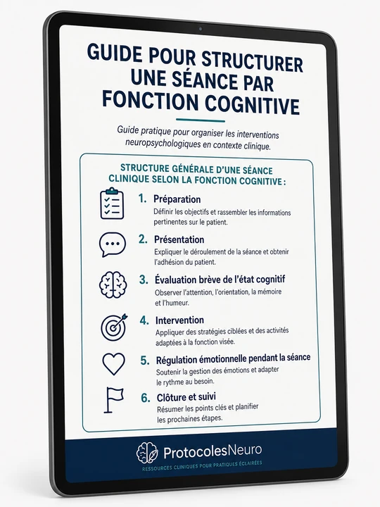 Bonus 3: GUIDE POUR STRUCTURER UNE SÉANCE PAR FONCTION COGNITIVE