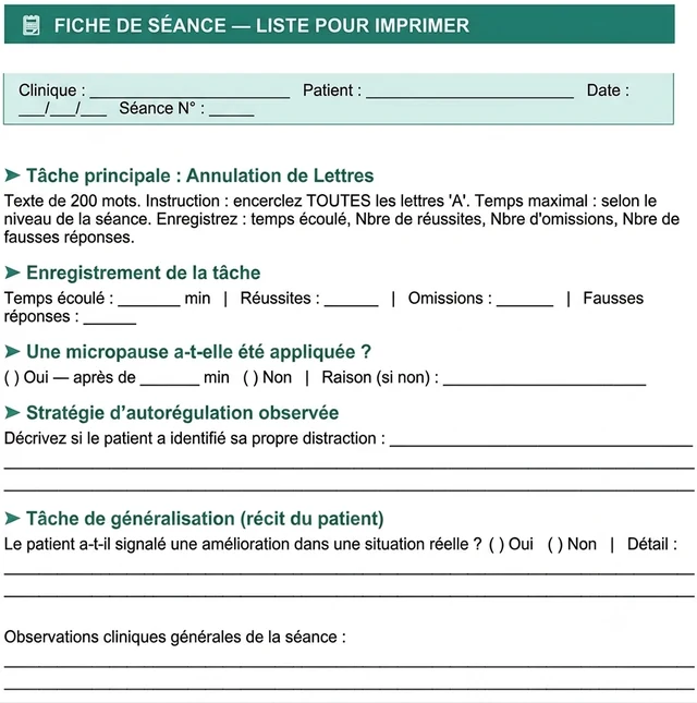 Fiche de séance