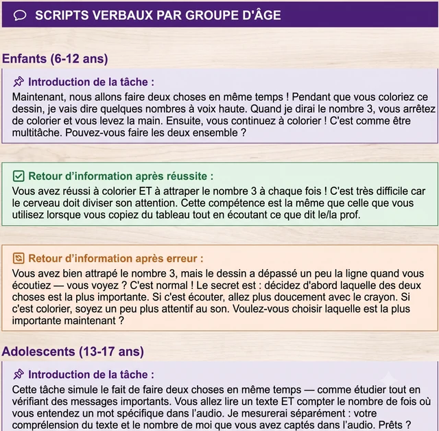 Scripts verbaux